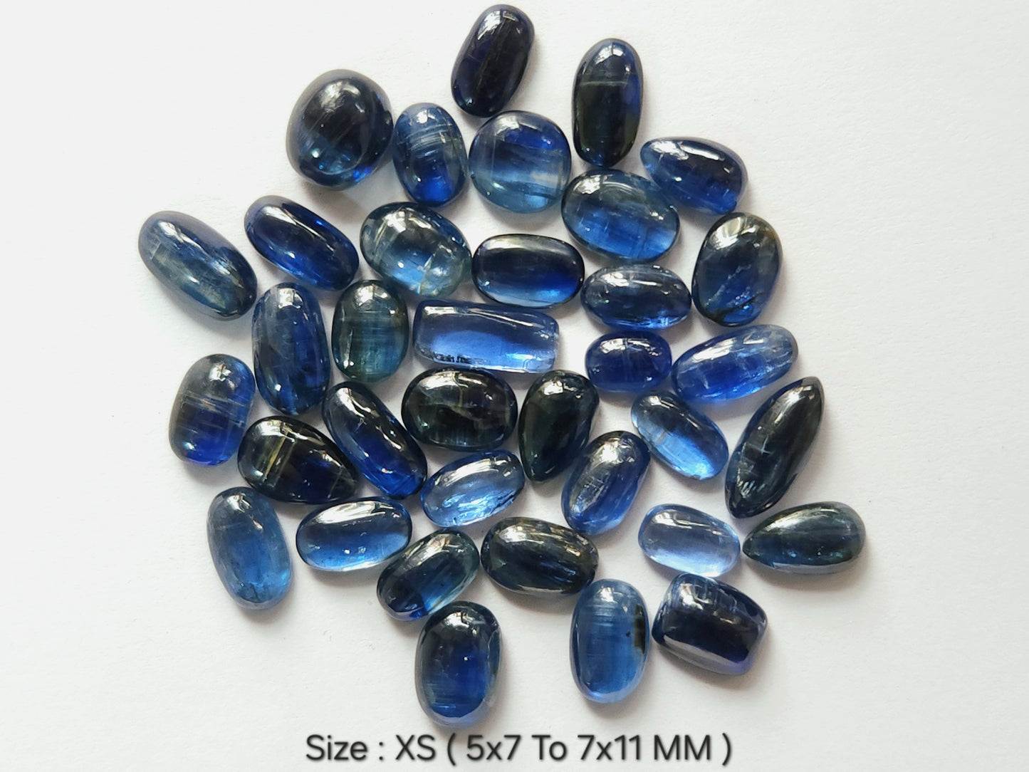 Natural Blue Kyanite Gemstone Cabochon Mix Lot
