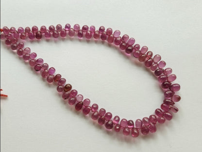 Natural Ruby Glass Filled Smooth Drops