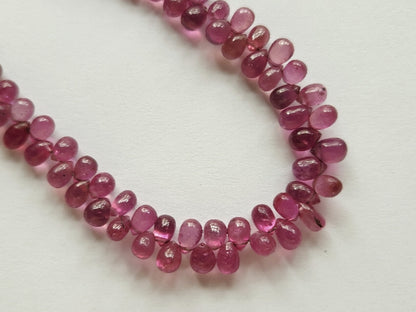 Natural Ruby Glass Filled Smooth Drops
