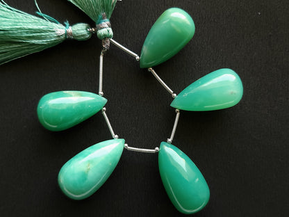 Natural Chrysoprase Gemstone Smooth Drops