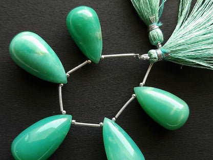 Natural Chrysoprase Gemstone Smooth Drops