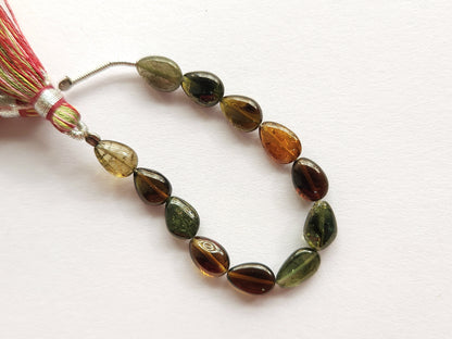 Natural Tourmaline Pear Shape Beads | Straight Drill