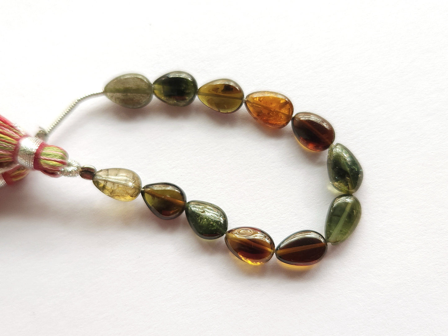 Natural Tourmaline Pear Shape Beads | Straight Drill