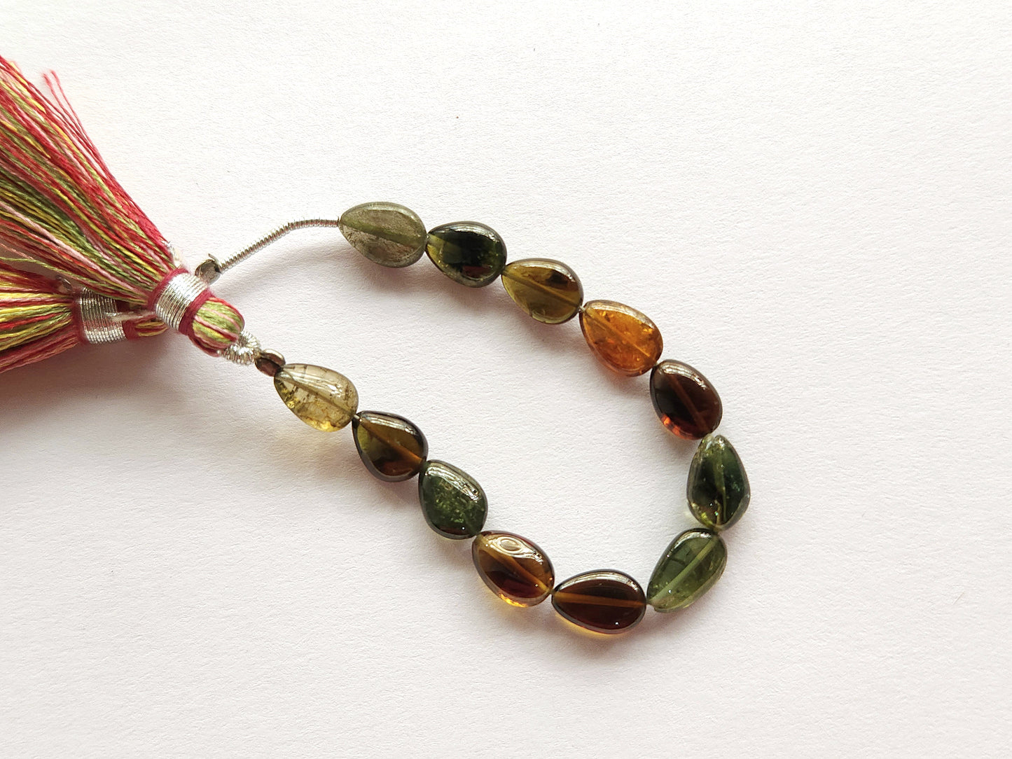 Natural Tourmaline Pear Shape Beads | Straight Drill