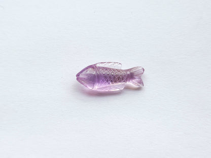 Natural Amethyst Hand-Carved Fish