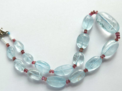 Natural Aquamarine Tumble Shape Beads