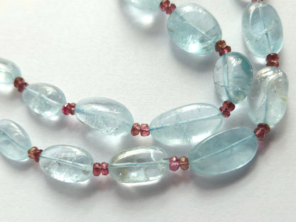 Natural Aquamarine Tumble Shape Beads
