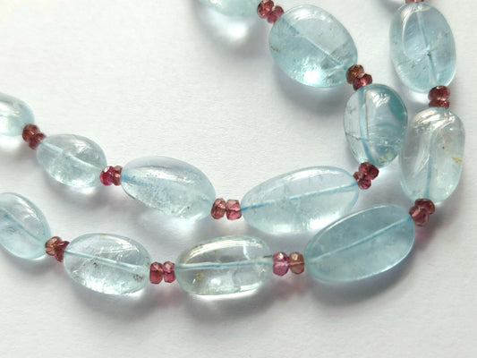 Natural Aquamarine Tumble Shape Beads