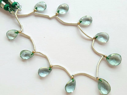London Blue Topaz Gemstone Pear Shape Briolette Beads