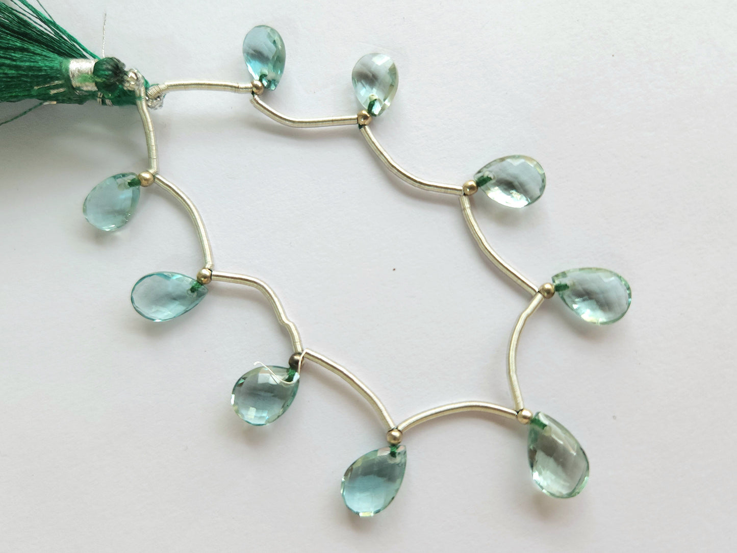 Natural London Blue Topaz Gemstone Pear Shape Briolette Beads