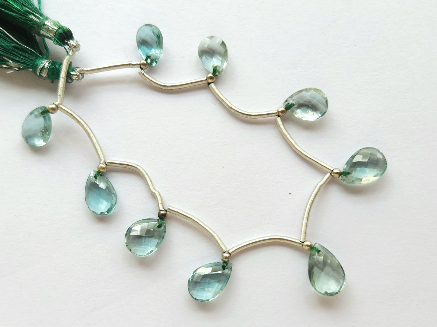 Natural London Blue Topaz Gemstone Pear Shape Briolette Beads