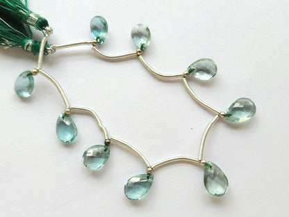 Natural London Blue Topaz Gemstone Pear Shape Briolette Beads