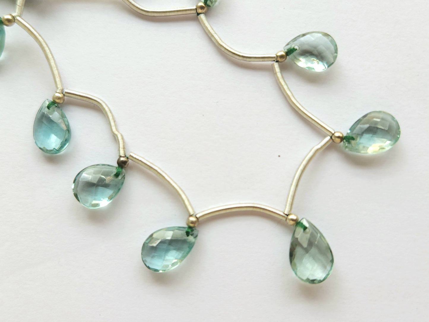 Natural London Blue Topaz Gemstone Pear Shape Briolette Beads