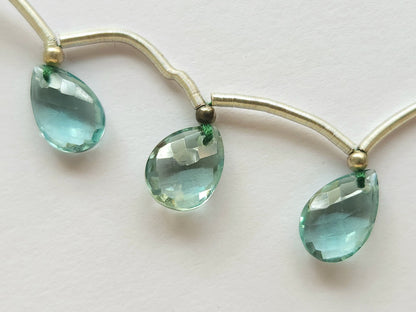 Natural London Blue Topaz Gemstone Pear Shape Briolette Beads
