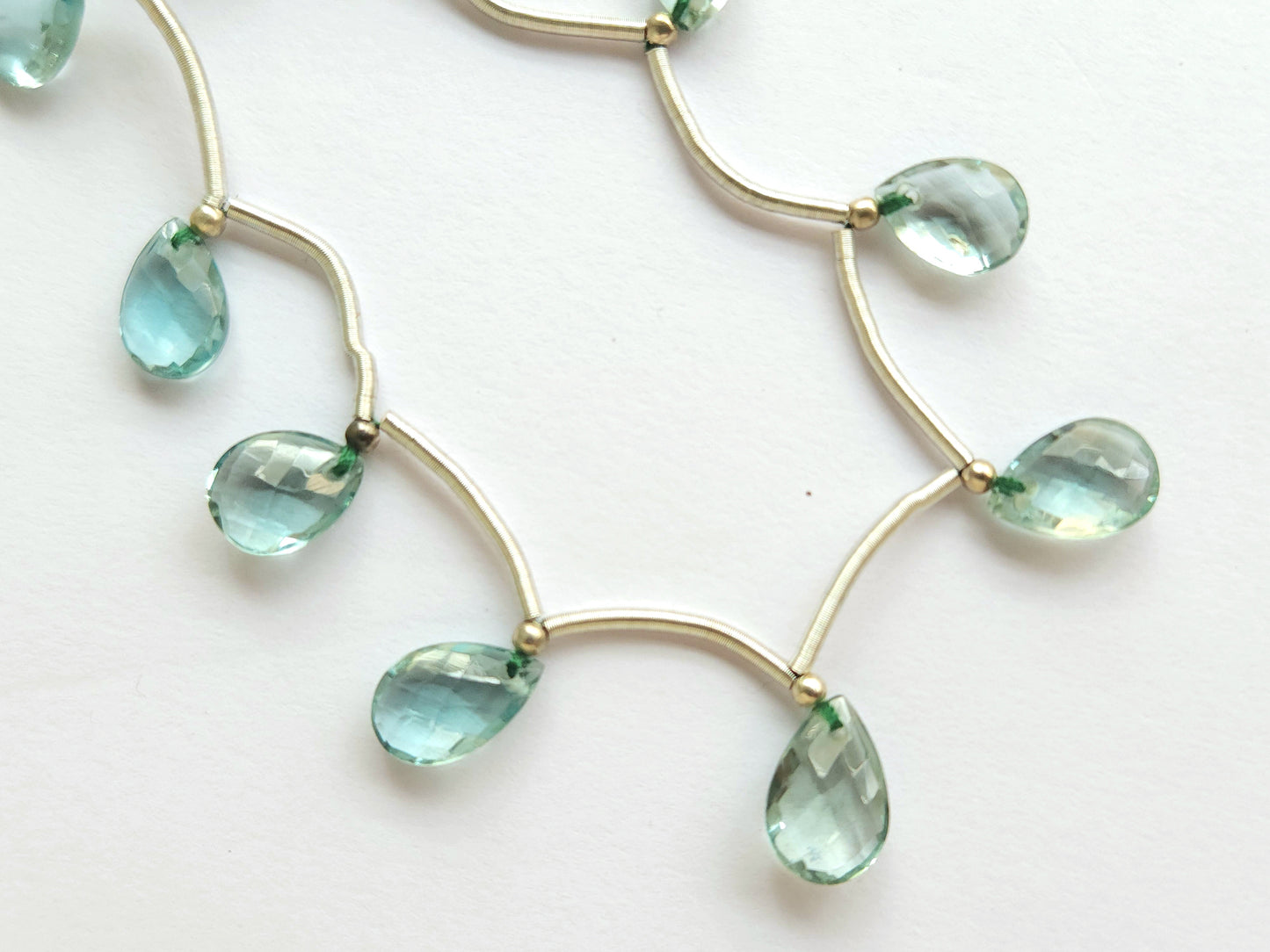 Natural London Blue Topaz Gemstone Pear Shape Briolette Beads