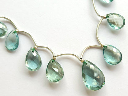 Natural London Blue Topaz Gemstone Pear Shape Briolette Beads