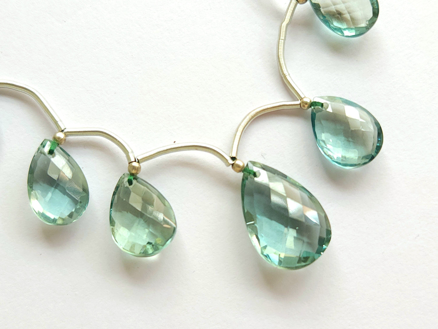 Natural London Blue Topaz Gemstone Pear Shape Briolette Beads