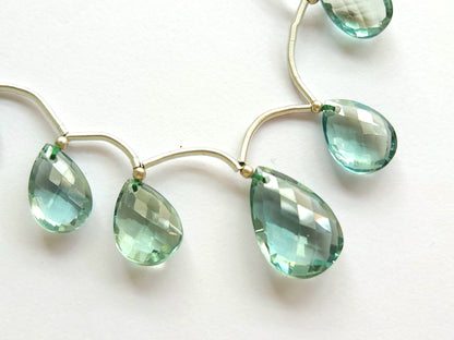 Natural London Blue Topaz Gemstone Pear Shape Briolette Beads