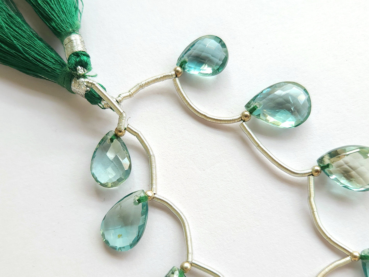 Natural London Blue Topaz Gemstone Pear Shape Briolette Beads