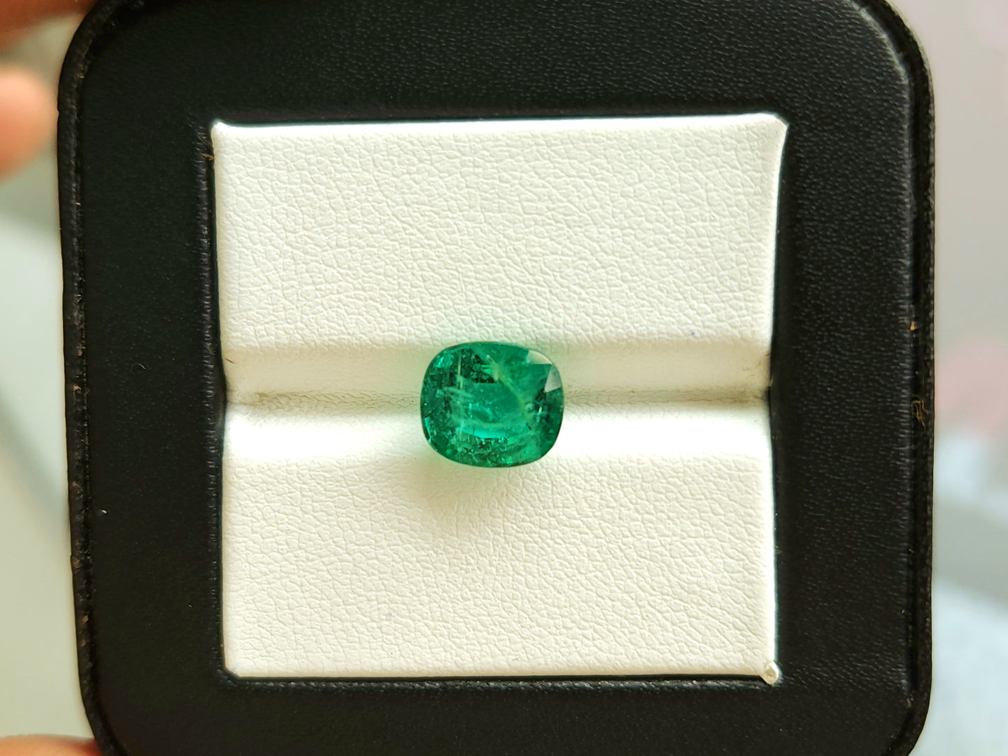 2.59Carats Natural Zambian Emerald Cushion Shape