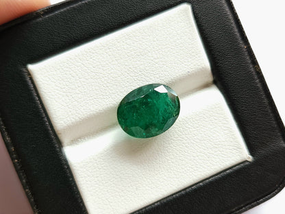 5.37 Carats Natural Zambian Emerald Oval Shape