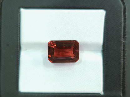 7.37 Carats Natural Pinkish Red Tourmaline Octagon Cut Gemstone