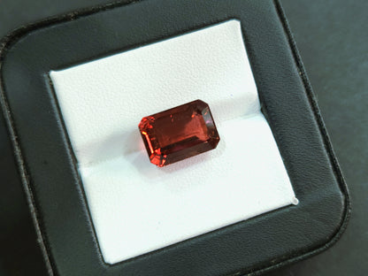 7.37 Carats Natural Pinkish Red Tourmaline Octagon Cut Gemstone