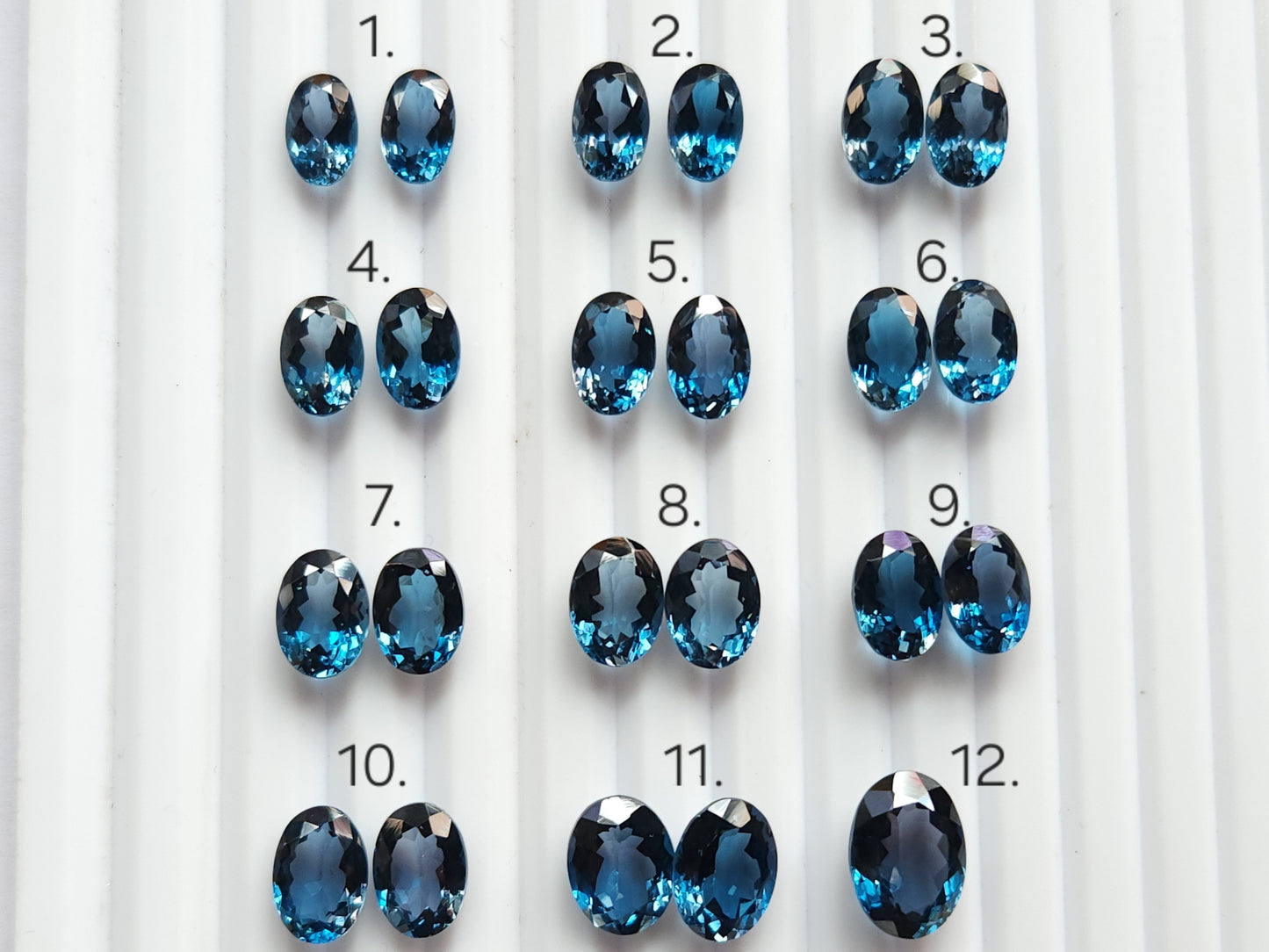 Exclusive! AAA London Blue Topaz Oval Shape Pair