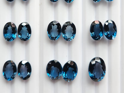 Exclusive! AAA London Blue Topaz Oval Shape Pair