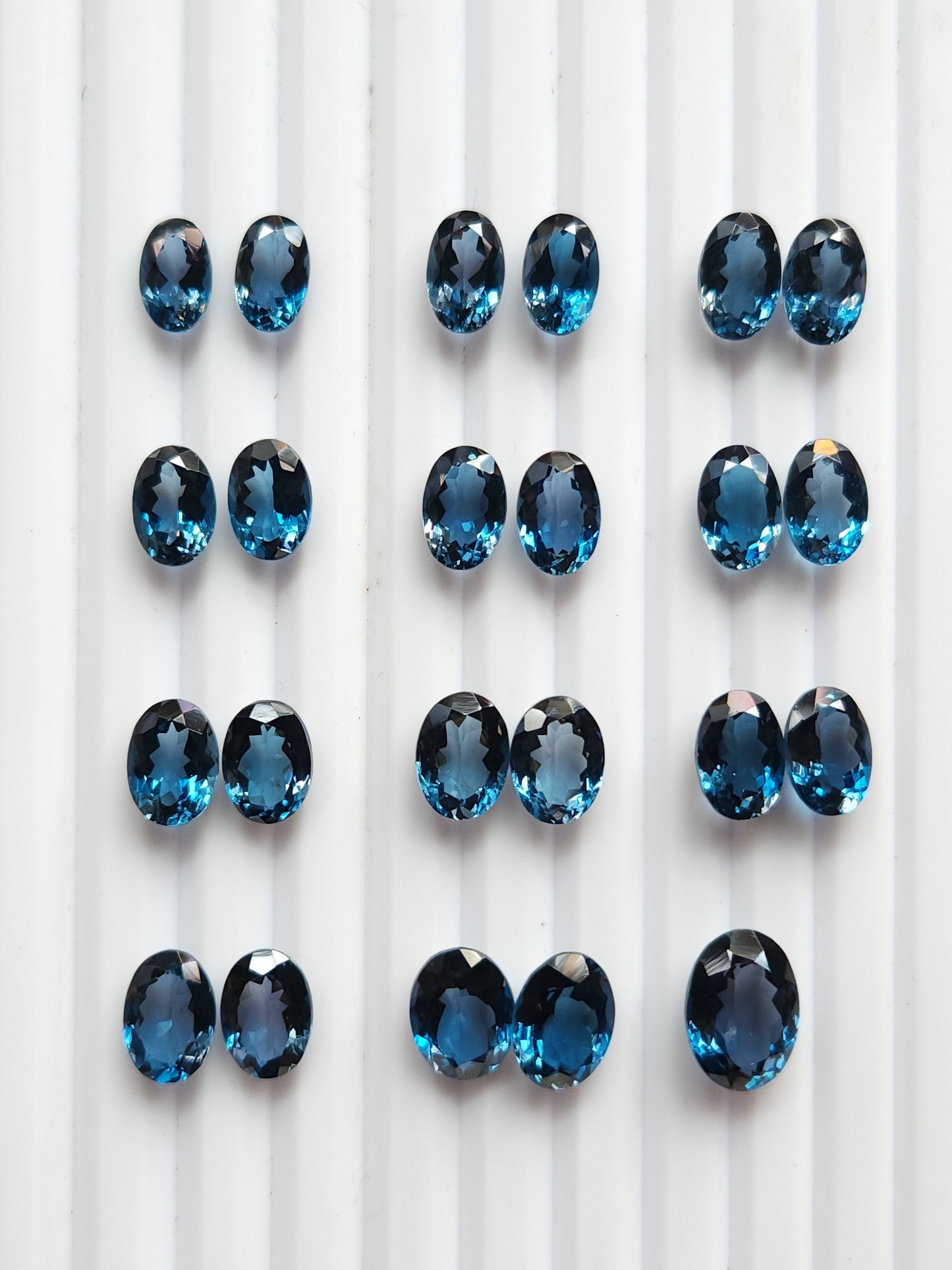 Exclusive! AAA London Blue Topaz Oval Shape Pair