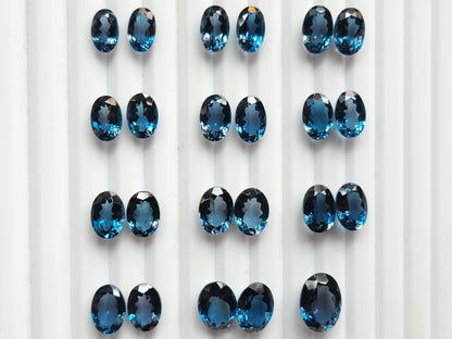 Exclusive! AAA London Blue Topaz Oval Shape Pair