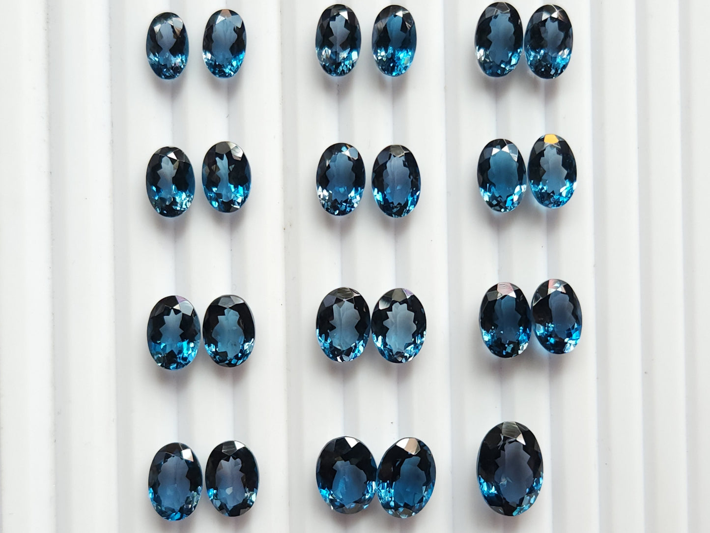 Exclusive! AAA London Blue Topaz Oval Shape Pair