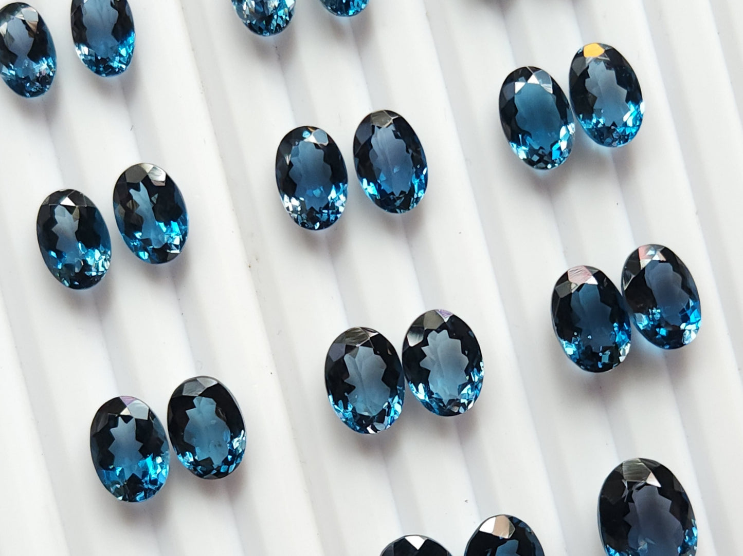 Exclusive! AAA London Blue Topaz Oval Shape Pair