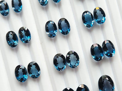 Exclusive! AAA London Blue Topaz Oval Shape Pair