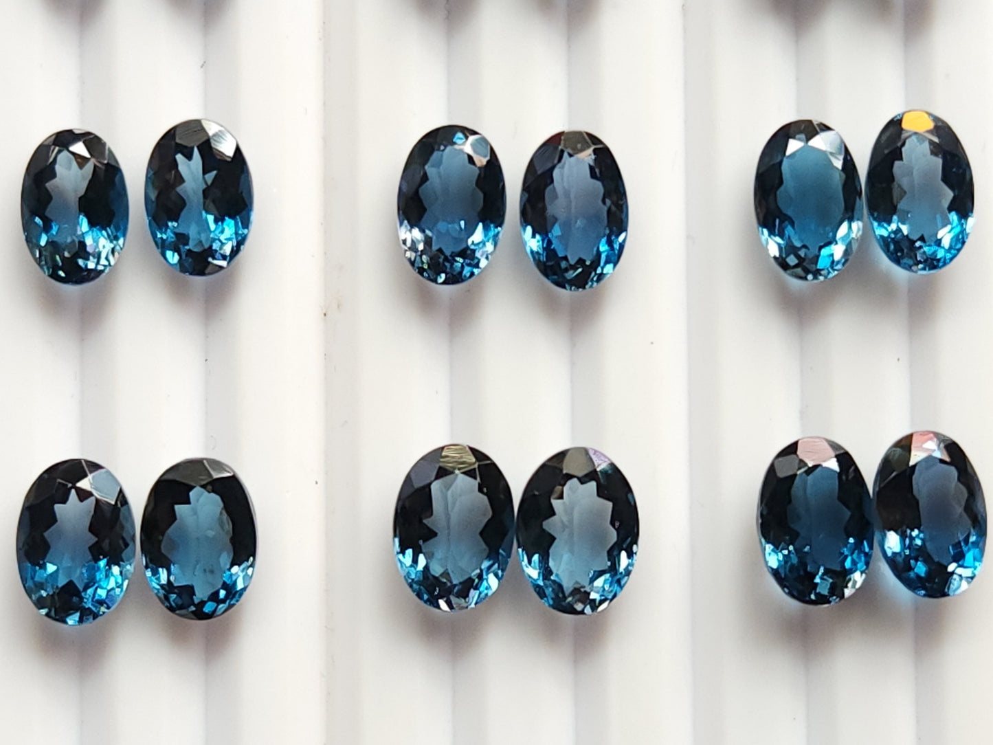 Exclusive! AAA London Blue Topaz Oval Shape Pair