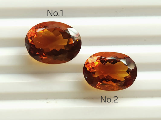 AAA+ Finest Quality Natural Madeira Citrine Loose Faceted Gemstone | Cut Stone