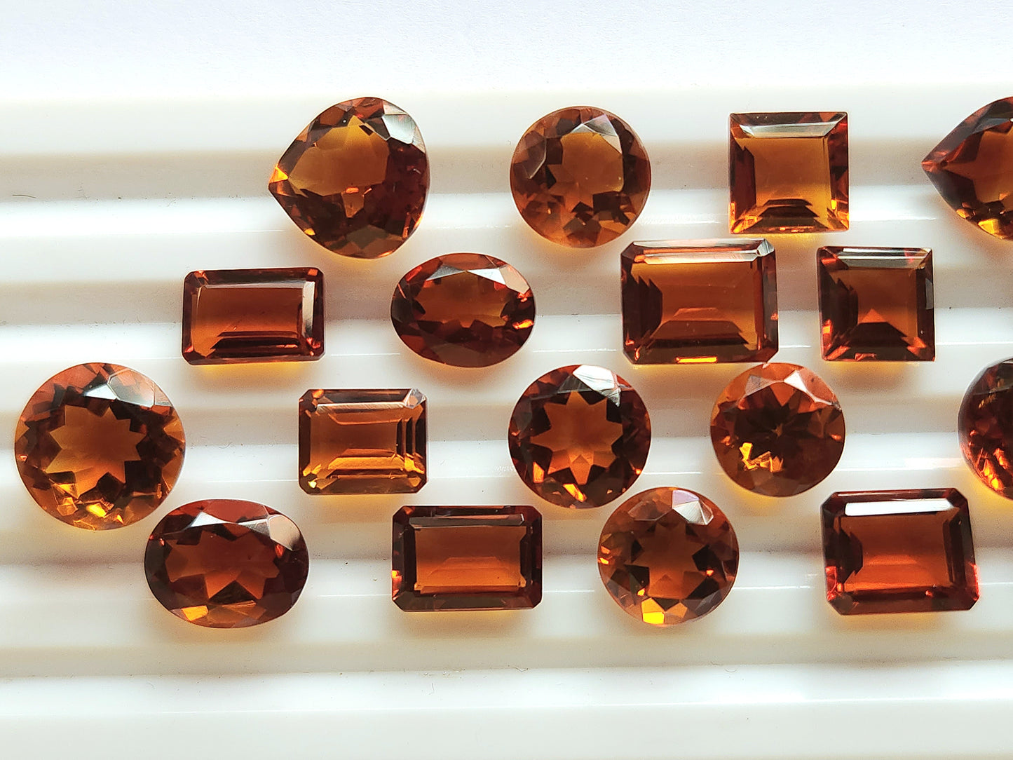 AAA+ Finest Quality Natural Madeira Citrine Loose Faceted Gemstone | Cut Stone