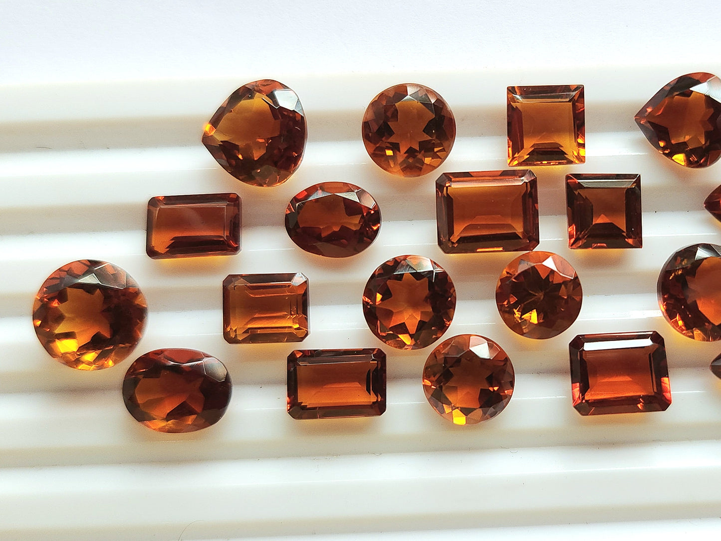 AAA+ Finest Quality Natural Madeira Citrine Loose Faceted Gemstone | Cut Stone