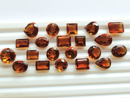 AAA+ Finest Quality Natural Madeira Citrine Loose Faceted Gemstone | Cut Stone