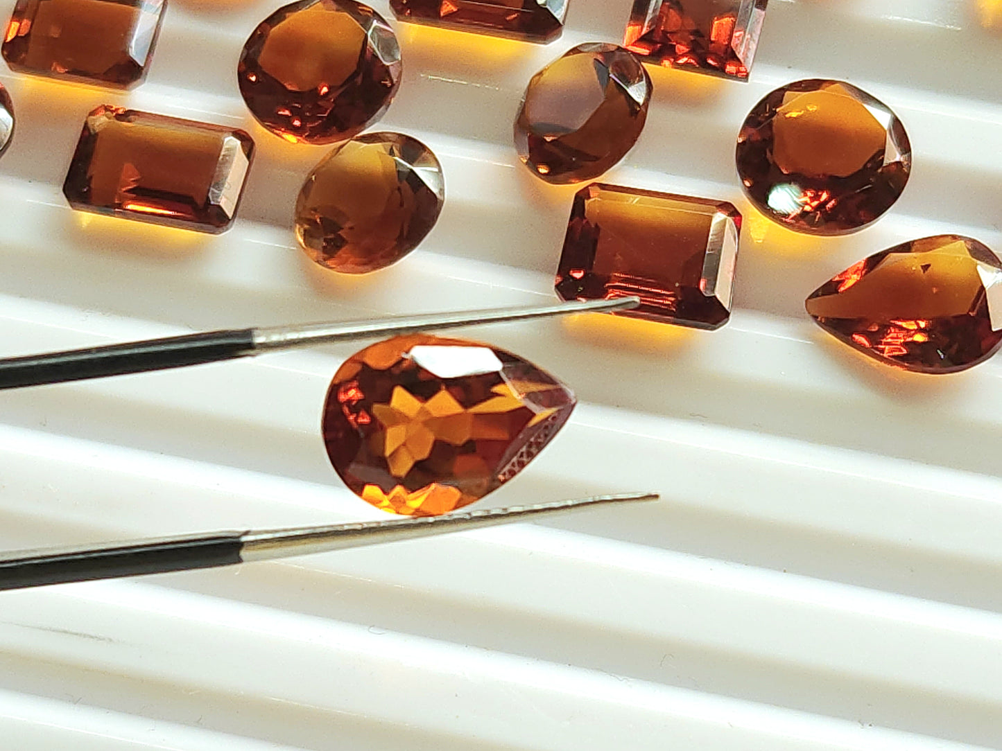 AAA+ Finest Quality Natural Madeira Citrine Loose Faceted Gemstone | Cut Stone