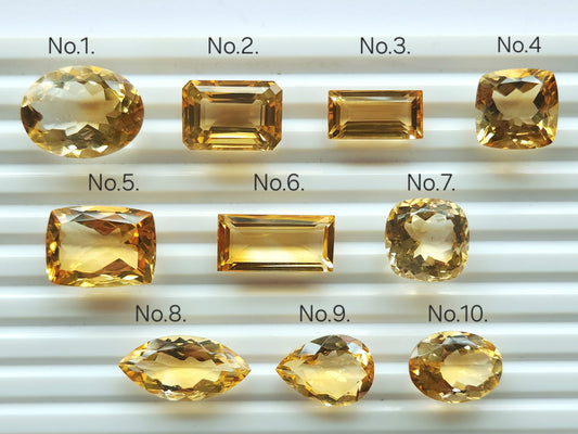 Natural Citrine Loose Cut stone Lot (Big Size)