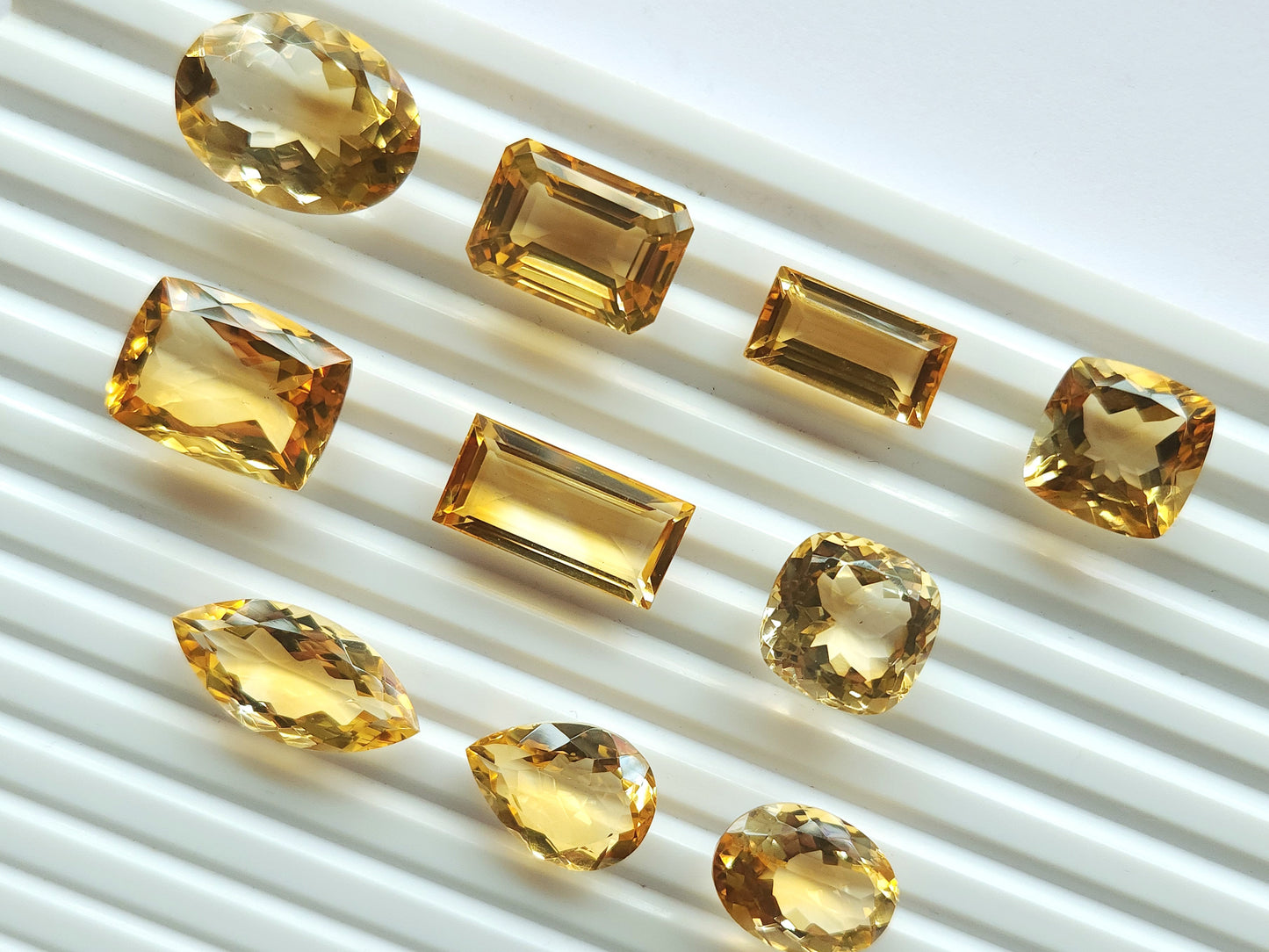 Natural Citrine Loose Cut stone Lot (Big Size)