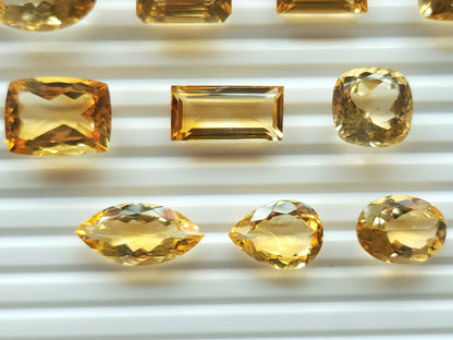 Natural Citrine Loose Cut stone Lot (Big Size)