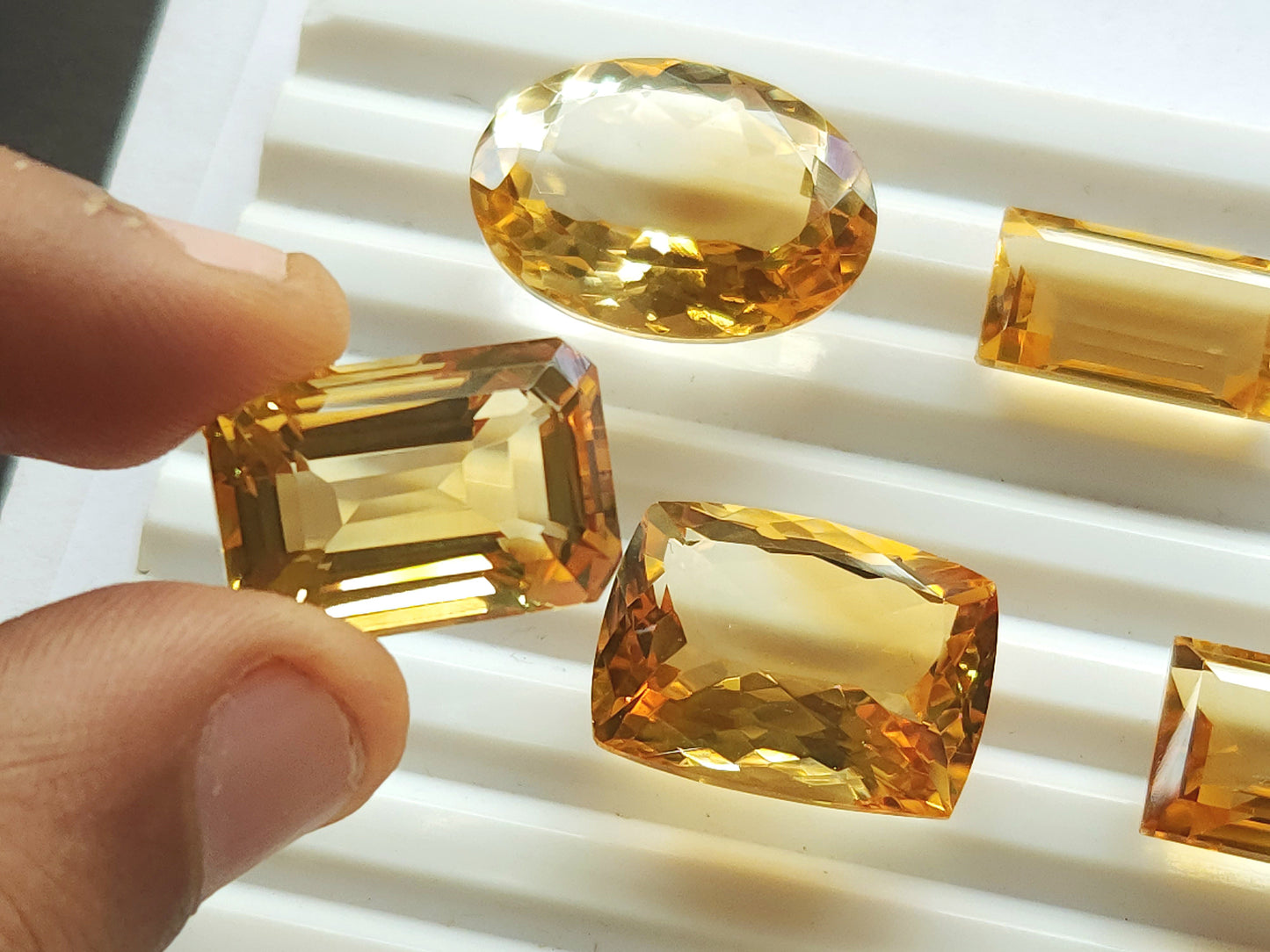 Natural Citrine Loose Cut stone Lot (Big Size)