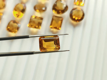 AAA Natural Citrine (Brandy) Gemstone Loose Cut Stone Lot