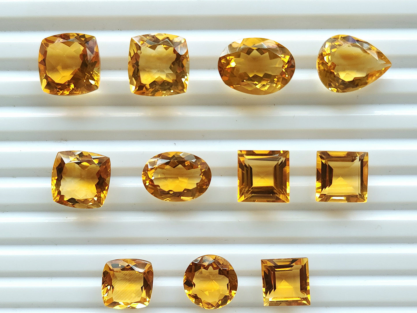 Natural Citrine(Golden)  Loose Cut Stone Gemstone Lot
