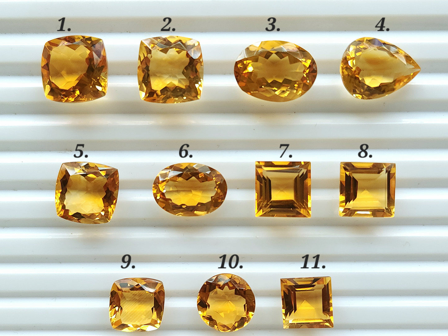 Natural Citrine(Golden)  Loose Cut Stone Gemstone Lot