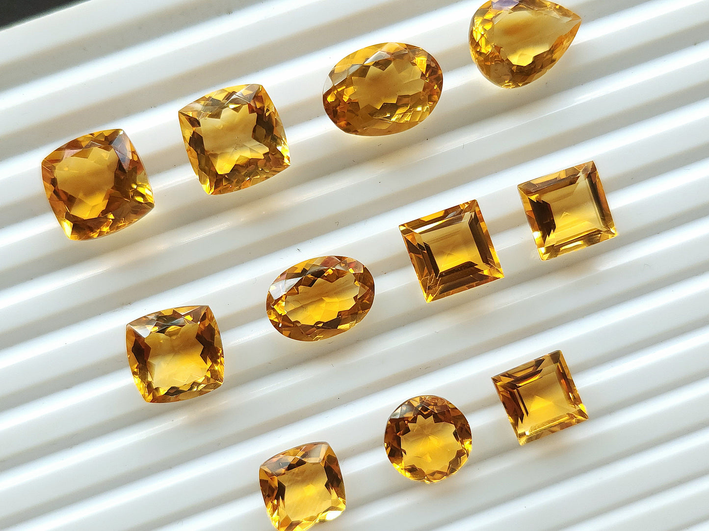 Natural Citrine(Golden)  Loose Cut Stone Gemstone Lot