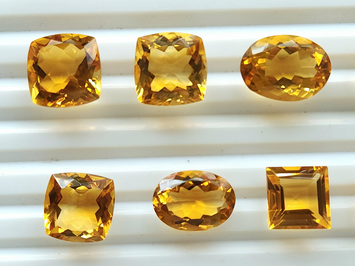 Natural Citrine(Golden)  Loose Cut Stone Gemstone Lot