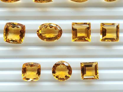 Natural Citrine(Golden)  Loose Cut Stone Gemstone Lot